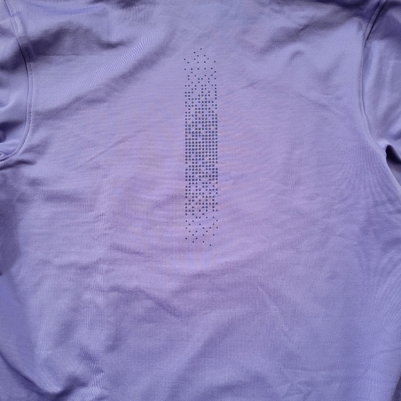 Under Armour Run Fitted Women's UA Infared Up Pace Funnel Sweatshirt Long Violet - Picture 4 of 12